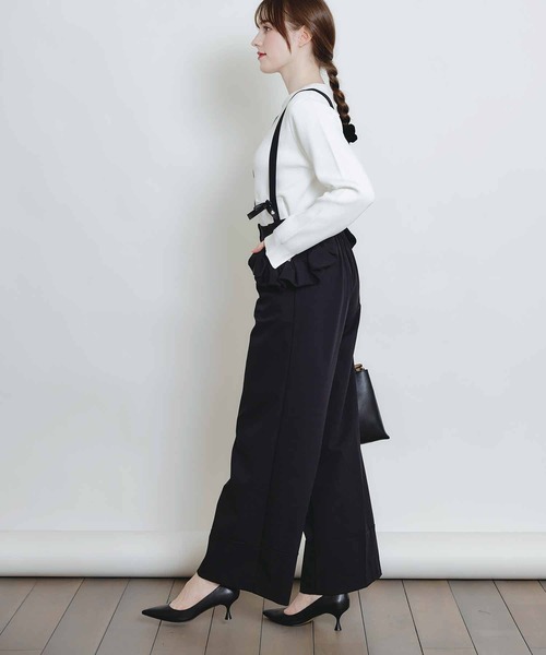 PICCIN PERLA（ピッチンペルラ）の「フリルポケットサスペンダー付きパンツ（その他パンツ・レディース・ブラック・S/M）」の17枚目の写真