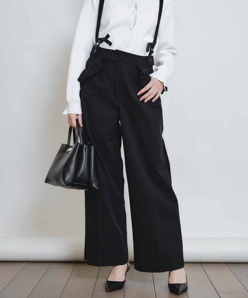 PICCIN PERLA（ピッチンペルラ）の「フリルポケットサスペンダー付きパンツ（その他パンツ・レディース・ブラック・S/M）」の21枚目の写真
