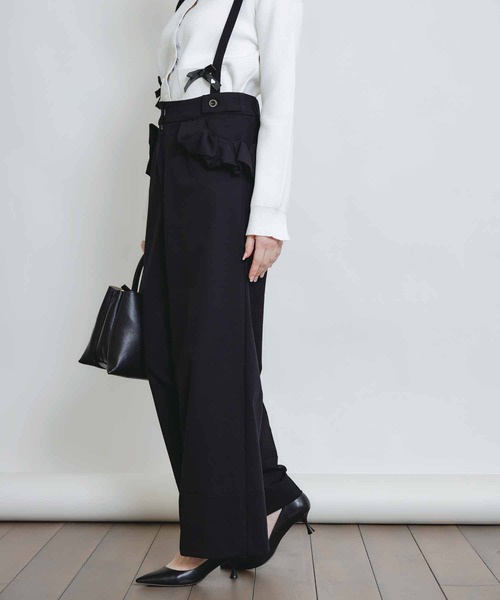 PICCIN PERLA（ピッチンペルラ）の「フリルポケットサスペンダー付きパンツ（その他パンツ・レディース・ブラック・S/M）」の20枚目の写真