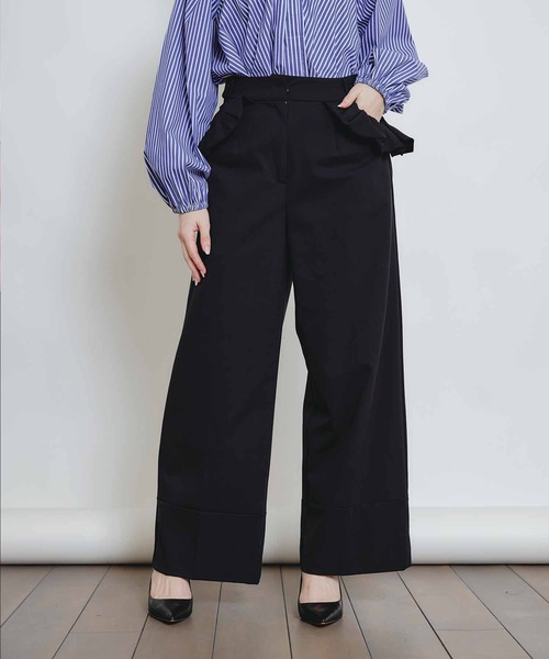 PICCIN PERLA（ピッチンペルラ）の「フリルポケットサスペンダー付きパンツ（その他パンツ・レディース・ブラック・S/M）」の14枚目の写真