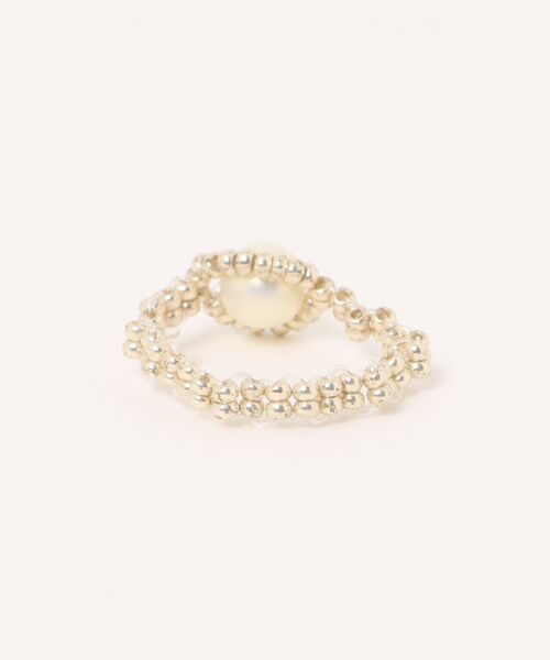 tone（トーン）の「【marumusubi】pearl beads  ring(MA)（リング・レディース・シルバー・FREE）」の2枚目の写真