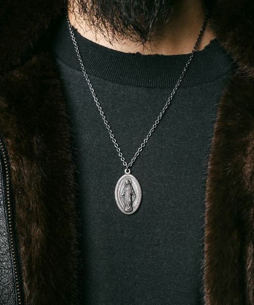 Subciety（サブサエティ）の「Metal necklace-maria-（ネックレス・メンズ・アンティークゴールド/アンティークシルバー・FREE）」の14枚目の写真
