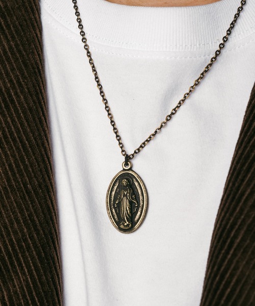 Subciety（サブサエティ）の「Metal necklace-maria-（ネックレス・メンズ・アンティークゴールド/アンティークシルバー・FREE）」の11枚目の写真