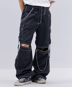 パンツ KIDILL RIBBON PANTS BLACK 42 パンツ KIDILL RIBBON PANTS BLACK 42 KIDILL - ワイド ボンテージ