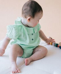 こども ビームス | ベビー パフスリーブ ロンパース 2026SS（70～80cm）ギフト 夏物 赤ちゃん(ロンパース)