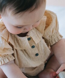 こども ビームス | ベビー パフスリーブ ロンパース 2026SS(70~80cm)(ロンパース)