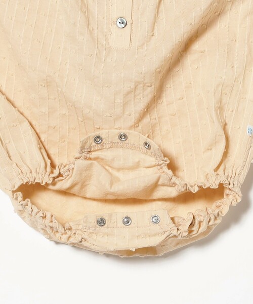 こども ビームス(コドモビームス)の「ベビー パフスリーブ ロンパース 2026SS(70~80cm)(ロンパース・キッズ・オレンジ系その他4/ケリーグリーン・70/80)」の12枚目の写真