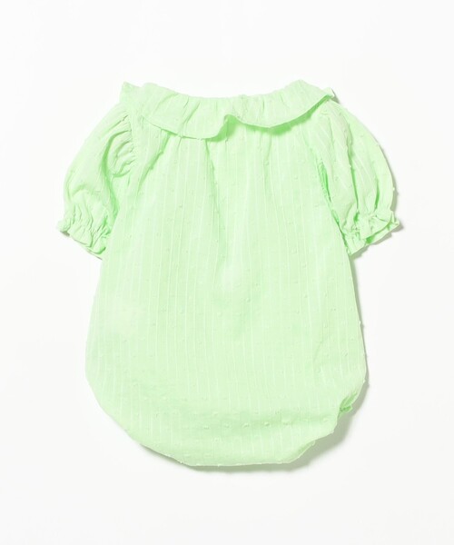 こども ビームス(コドモビームス)の「ベビー パフスリーブ ロンパース 2026SS(70~80cm)(ロンパース・キッズ・オレンジ系その他4/ケリーグリーン・70/80)」の14枚目の写真