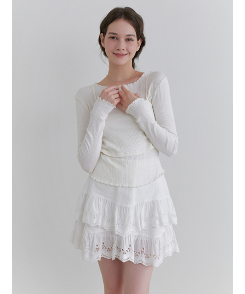 RE_L（リエル）の「[3rd] Rig bustier t-shirt_2piece (ivory)（Tシャツ/カットソー・レディース・その他・FREE）」の5枚目の写真