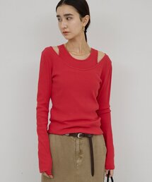 GALLARDAGALANTE | 【前後2WAY】ハイツイストリブロンTee(Tシャツ/カットソー)