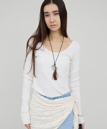 GALLARDAGALANTE | 【前後2WAY】ハイツイストリブロンTee(Tシャツ/カットソー)