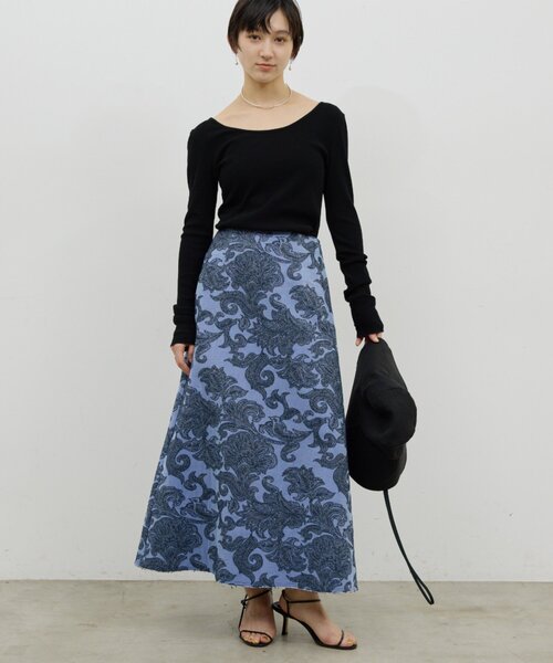 GALLARDAGALANTE（ガリャルダガランテ）の「【前後2WAY】ハイツイストリブロンTee（Tシャツ/カットソー・レディース・レッド/ホワイト/ブラック・FREE）」の8枚目の写真