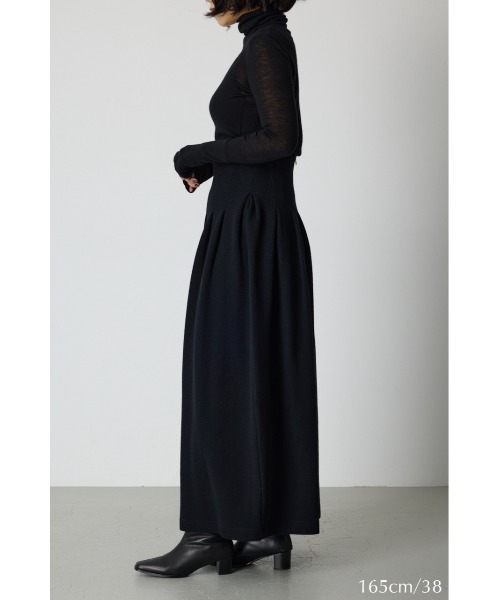 RIM.ARK（リムアーク）の「High waist bomber knit SK ハイウエストボンバーニットスカート（スカート・レディース・ブラック/グレー・38/36）」の20枚目の写真