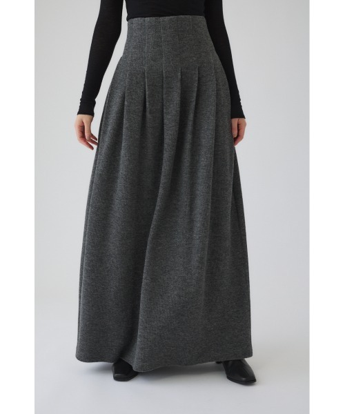 RIM.ARK（リムアーク）の「High waist bomber knit SK ハイウエストボンバーニットスカート（スカート・レディース・ブラック/グレー・38/36）」の13枚目の写真