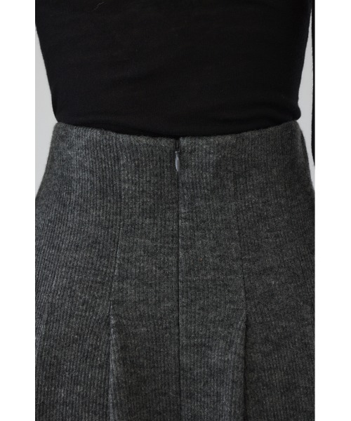 RIM.ARK（リムアーク）の「High waist bomber knit SK ハイウエストボンバーニットスカート（スカート・レディース・ブラック/グレー・38/36）」の6枚目の写真