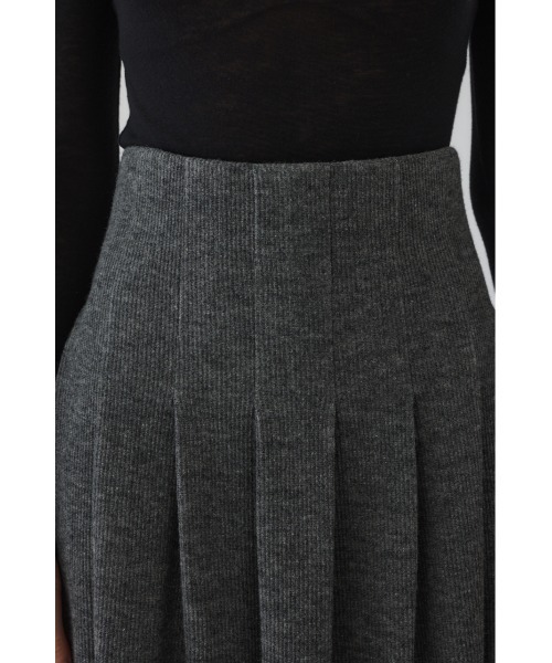 RIM.ARK（リムアーク）の「High waist bomber knit SK ハイウエストボンバーニットスカート（スカート・レディース・ブラック/グレー・38/36）」の7枚目の写真