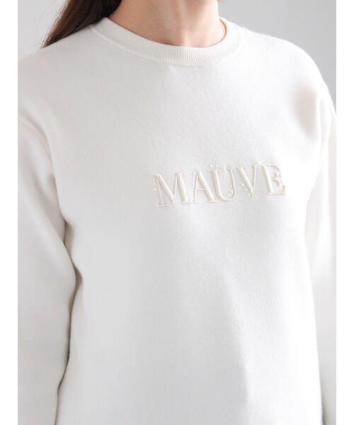 Te chichi（テチチ）の「パール&ウレタン刺繍ロゴニット（ニット/セーター・レディース・チャコールグレー/オフホワイト・F）」の10枚目の写真