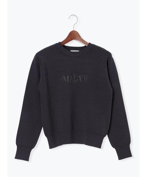 Te chichi（テチチ）の「パール&ウレタン刺繍ロゴニット（ニット/セーター・レディース・チャコールグレー/オフホワイト・F）」の13枚目の写真