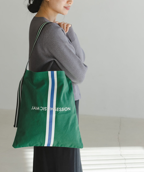 Noble（ノーブル）の「《追加》N.Jam/エヌジャム トートトート Small(グリーン・オレンジ)（トートバッグ・レディース・オレンジ/グリーン・FREE）」の2枚目の写真