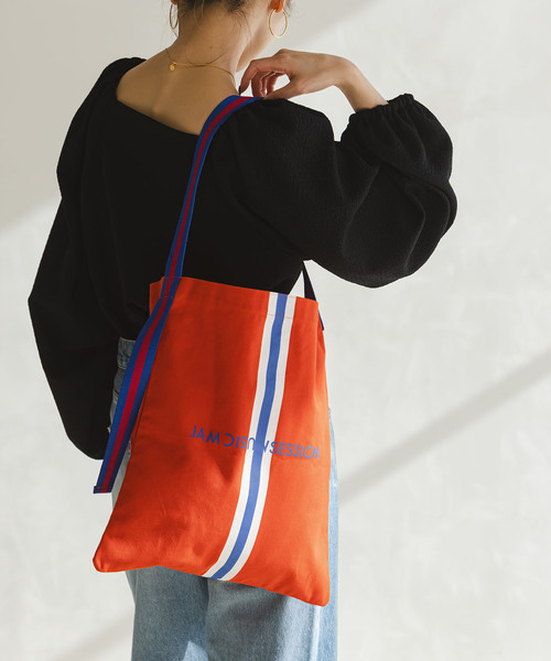 Noble（ノーブル）の「《追加》N.Jam/エヌジャム トートトート Small(グリーン・オレンジ)（トートバッグ・レディース・オレンジ/グリーン・FREE）」の4枚目の写真