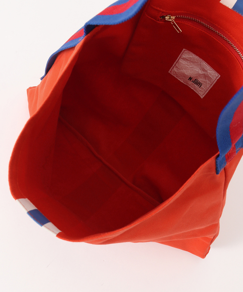 Noble（ノーブル）の「《追加》N.Jam/エヌジャム トートトート Small(グリーン・オレンジ)（トートバッグ・レディース・オレンジ/グリーン・FREE）」の10枚目の写真