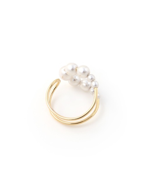 colleca la（コレカラ）の「グラデーションパールアーチリング（リング・レディース・シルバー/ゴールド・FREE）」の9枚目の写真