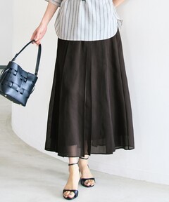 NOBLE シアータフタマキシスカート BLACK 38 セール】《追加》シアータフタマキシスカート◇（スカート）｜NOBLE