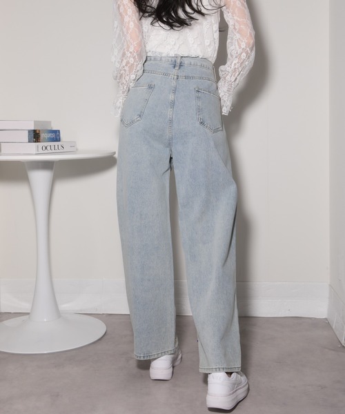 pumpkin port（パンプキンポート）の「カラフルビジュー デニムパンツ（デニムパンツ・レディース・ブルー・L/M/S）」の9枚目の写真