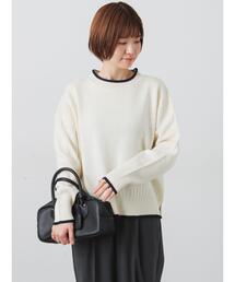 Lugnoncure | 配色ガンジー風ニット(ニット/セーター)