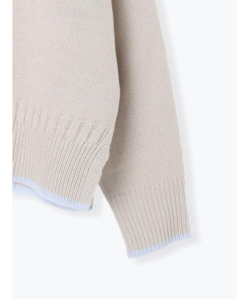 Lugnoncure（ルノンキュール）の「配色ガンジー風ニット（ニット/セーター・レディース・ブラック/グレー/オフホワイト・F）」の19枚目の写真