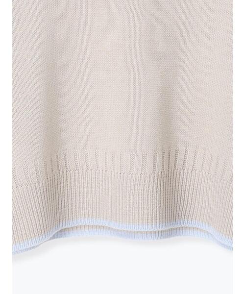 Lugnoncure（ルノンキュール）の「配色ガンジー風ニット（ニット/セーター・レディース・ブラック/グレー/オフホワイト・F）」の20枚目の写真