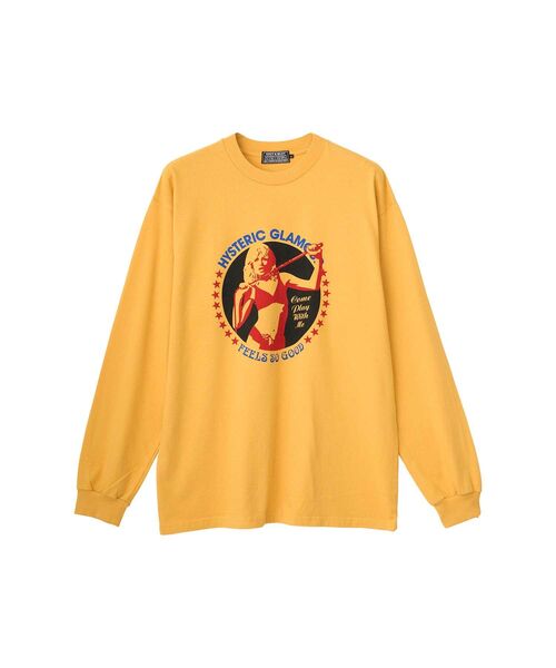 HYSTERIC GLAMOUR（ヒステリックグラマー）の「COME PLAY WITH ME Tシャツ（Tシャツ/カットソー・メンズ・イエロー/ブラック/ホワイト・X-LARGE/LARGE/MEDIUM/SMALL）」の3枚目の写真