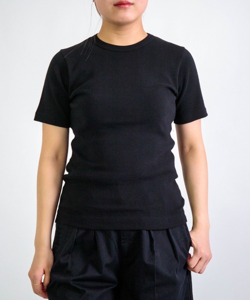 gicipi（ジチピ）の「[gicipi] CRISTALLO / クルーネック Tシャツ（Tシャツ/カットソー・レディース・コバルトブルー/ホワイト/レッド/ブラック・1）」の3枚目の写真