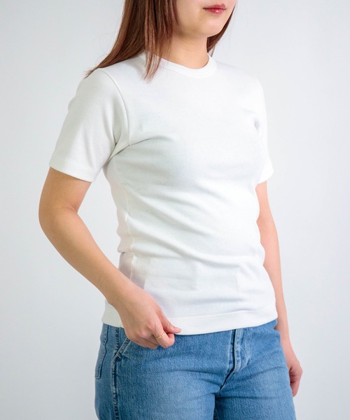 gicipi（ジチピ）の「[gicipi] CRISTALLO / クルーネック Tシャツ（Tシャツ/カットソー・レディース・コバルトブルー/ホワイト/レッド/ブラック・1）」の19枚目の写真