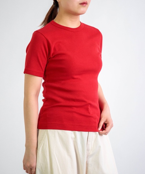 gicipi（ジチピ）の「[gicipi] CRISTALLO / クルーネック Tシャツ（Tシャツ/カットソー・レディース・コバルトブルー/ホワイト/レッド/ブラック・1）」の5枚目の写真