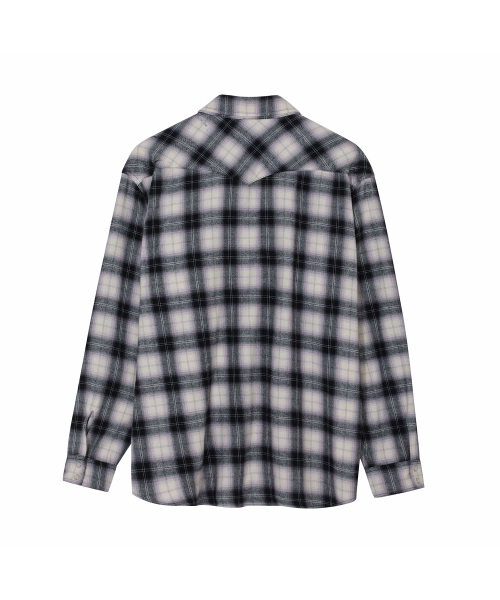 PRODESHIRT（プロデシャツ）の「[PRODE x MIJ] Damaged Western Check Shirt (Blakc)（シャツ/ブラウス・メンズ・その他・L/XL）」の2枚目の写真