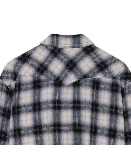 PRODESHIRT（プロデシャツ）の「[PRODE x MIJ] Damaged Western Check Shirt (Blakc)（シャツ/ブラウス・メンズ・その他・L/XL）」の4枚目の写真