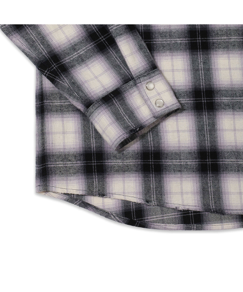 PRODESHIRT（プロデシャツ）の「[PRODE x MIJ] Damaged Western Check Shirt (Blakc)（シャツ/ブラウス・メンズ・その他・L/XL）」の5枚目の写真