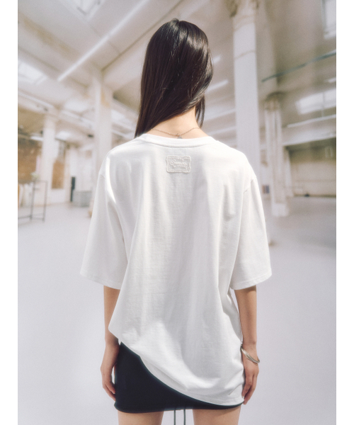 SOMSOC(ソムソック)の「TROMPE LOEIL CORSET TOP_WHITE(Tシャツ/カットソー・レディース・その他・FREE)」の2枚目の写真