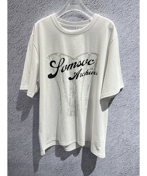 SOMSOC(ソムソック)の「TROMPE LOEIL CORSET TOP_WHITE(Tシャツ/カットソー・レディース・その他・FREE)」の5枚目の写真