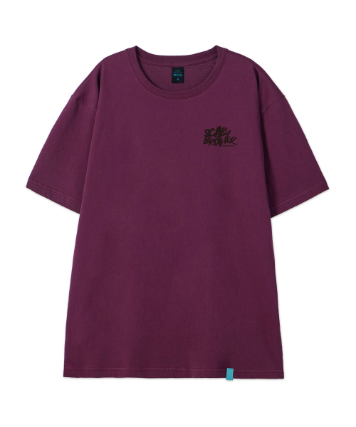 ASTRAL PROJECTION（アストラルプロジェクション）の「[エピスタジオXスキャリーブラザーSERIES 3]コットンルーズフィット半袖Tシャツ_プラムパープル（Tシャツ/カットソー・メンズ・その他・M/L/XL/XXL）」の2枚目の写真
