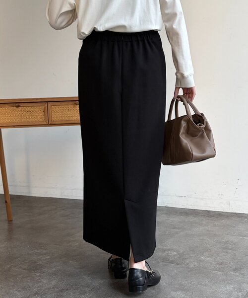 Chez toi（シェトワ）の「パイピングナロースカート（スカート・レディース・ブルー/キャメル/ブラック・FREE）」の5枚目の写真