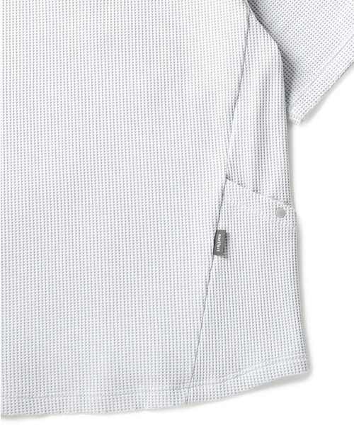 narifuri（ナリフリ）の「マルチワッフルヘンリーネックTシャツ（Tシャツ/カットソー・メンズ・ターコイズブルー/ブラック/チャコール/ホワイト/ライトグレー・SMALL/MEDIUM/LARGE/X-LARGE）」の12枚目の写真