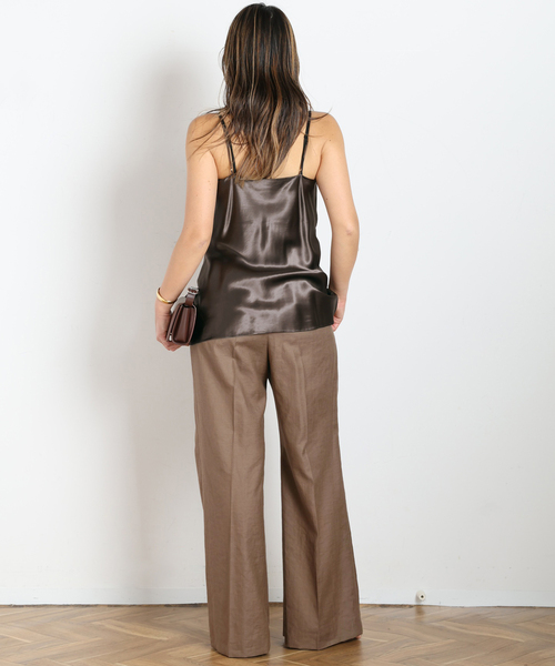 AP STUDIO(エーピーストゥディオ)の「サテンキャミソール(キャミソール・レディース・ブラック・38/36)」の6枚目の写真