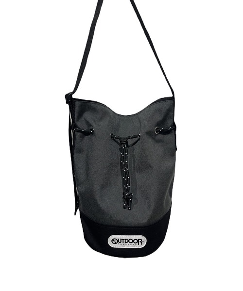 OUTDOOR PRODUCTS(アウトドアプロダクツ)の「OUTDOOR PRODUCTS/アウトドアプロダクツ TWO TONE COLOR DRAWSTRING BAG ツートーン 巾着 ショルダーバッグ 秋 秋服 2026年秋冬(ショルダーバッグ・レディース・ブラック/ベージュ/グレー/グリーン・FREE)」の9枚目の写真
