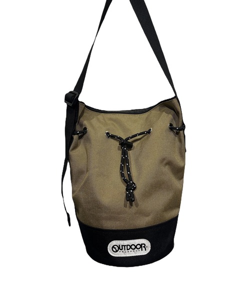 OUTDOOR PRODUCTS(アウトドアプロダクツ)の「OUTDOOR PRODUCTS/アウトドアプロダクツ TWO TONE COLOR DRAWSTRING BAG ツートーン 巾着 ショルダーバッグ 秋 秋服 2026年秋冬(ショルダーバッグ・レディース・ブラック/ベージュ/グレー/グリーン・FREE)」の12枚目の写真