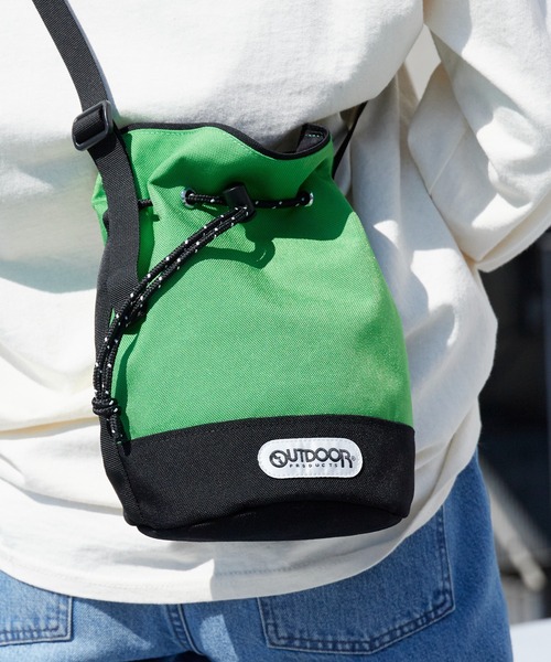 OUTDOOR PRODUCTS(アウトドアプロダクツ)の「OUTDOOR PRODUCTS/アウトドアプロダクツ TWO TONE COLOR DRAWSTRING BAG ツートーン 巾着 ショルダーバッグ 秋 秋服 2026年秋冬(ショルダーバッグ・レディース・ブラック/ベージュ/グレー/グリーン・FREE)」の18枚目の写真