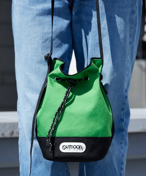 OUTDOOR PRODUCTS(アウトドアプロダクツ)の「OUTDOOR PRODUCTS/アウトドアプロダクツ TWO TONE COLOR DRAWSTRING BAG ツートーン 巾着 ショルダーバッグ 秋 秋服 2026年秋冬(ショルダーバッグ・レディース・ブラック/ベージュ/グレー/グリーン・FREE)」の20枚目の写真