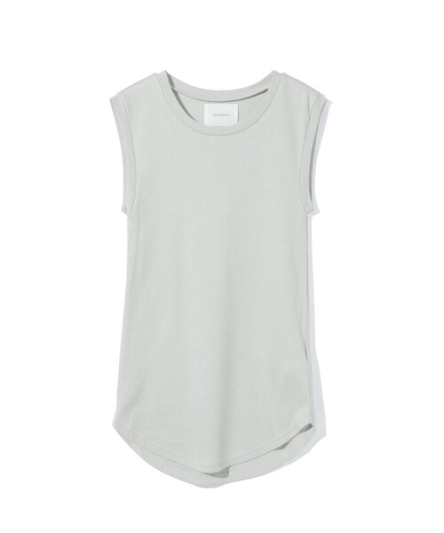 MIDIUMISOLID（ミディウミソリッド）の「MIDIUMISOLID for Ladies リブタンクトップ（Tシャツ/カットソー・レディース・オフホワイト/ブラック/ライトグレー/ブラウン/グレー系その他2/ホワイト・FREE）」の13枚目の写真