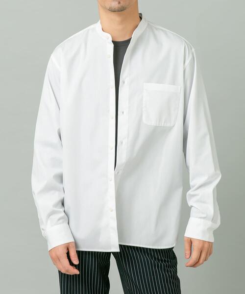 URBAN RESEARCH ROSSO MEN（アーバンリサーチロッソメン）の「『WEB限定』『防シワ/防臭』アーバンリラックスブロードバンドシャツ（シャツ/ブラウス・メンズ・ホワイト/ライトブルー/カーキ/チャコールグレー/ブルー/ネイビー・SMALL/MEDIUM/X-LARGE/LARGE）」の8枚目の写真